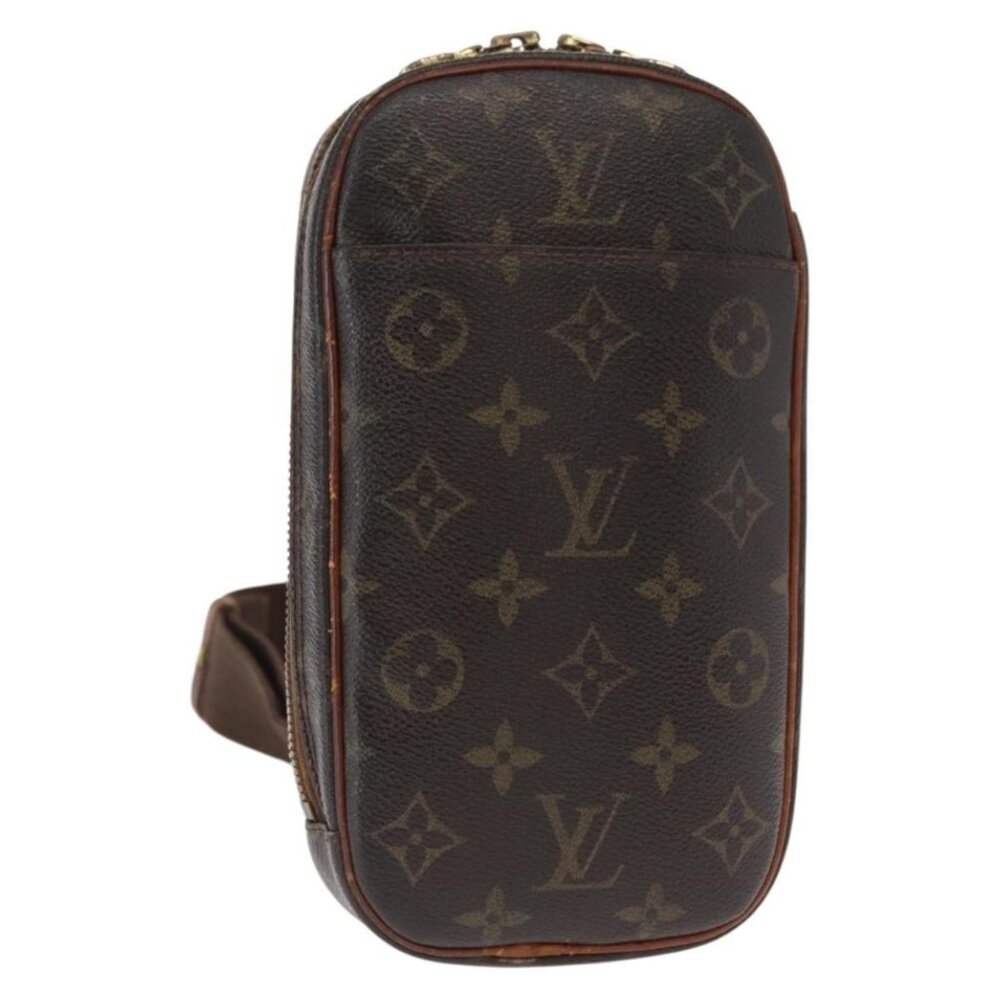 Authentic LOUIS VUITTON Monogram Pochette Gange Shoulder Bag M51870 LV